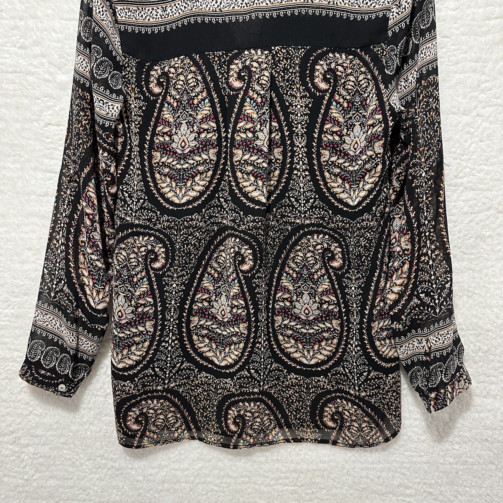 Daniel Rainn Multicolor Paisley Pattern Roll Tab … - image 7