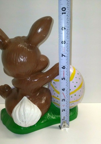 Figura Cramer 1979 Grande Cerámica Conejo de Pascua De Colección Huevo - Imagen 9 de 12
