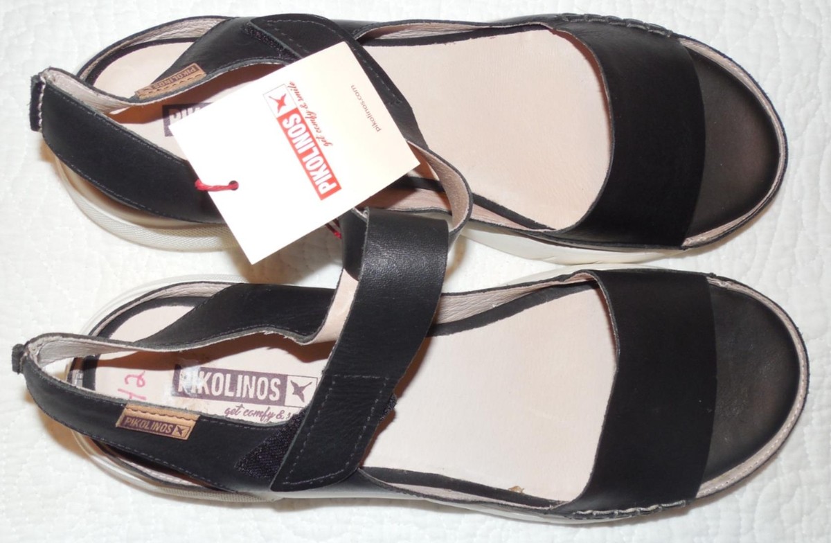 PIKOLINOS Black Leather Strappy Sandals EU42 or US 11 M  display picture 2