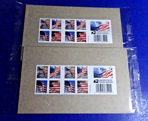 US FLAGS WAVING VARIOUS TIME OF DAY 2024 DS BKLT OF 40 STAMPS 1-APU/1-BCA SEALED - Picture 1 of 2