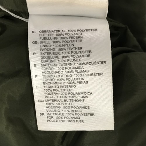 Chaqueta de rugby tampón aislada de pluma verde para hombre talla 34/36 - Imagen 10 de 12