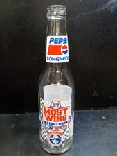 Richard Petty 27 Most Wins in a single season 1967 Longneck Pepsi Bottle Empty
