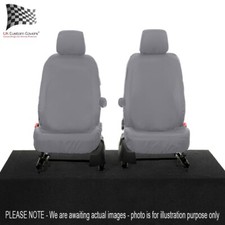 Vw Caddy Maxi Life Front Seat Covers - With Armrests (2021 Onwards) Grey 810