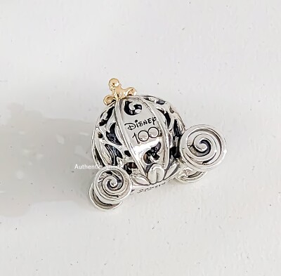 Pandora 14k Yellow Gold Disney 100th Cinderella's Enchanted