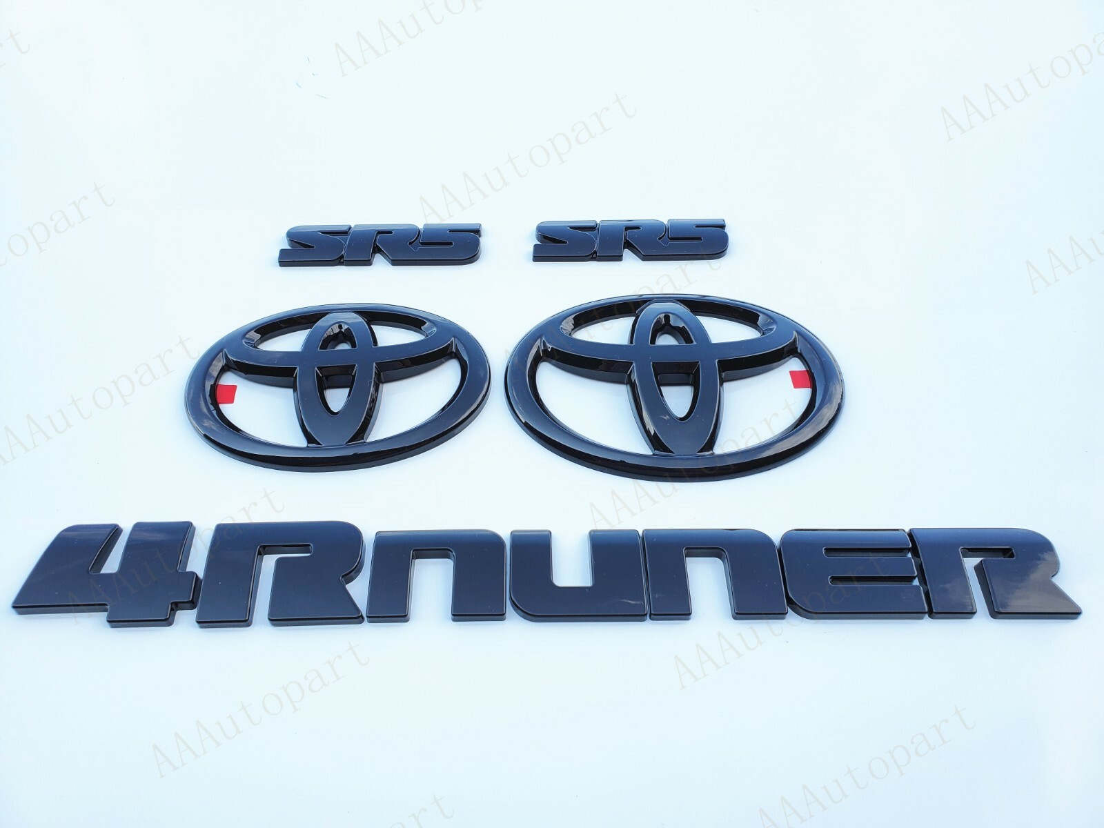 For 2014 - 2022 TOYOTA 4RUNNER SR5 Gloss Black EMBLEM OVERLAY KIT OEM ...