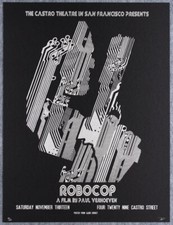 Robocop Silkscreen Movie Poster Castro Theatre David O'Daniel Alien Corset s/n