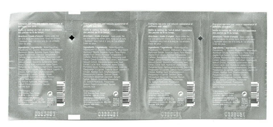 Gel para ojos Dermalogica Awaken Peptide *PAQUETE DE 24 / TAMAÑO DE MUESTRA / SIN CAJA Foto 3 de 4