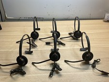 Plantronics EncorePro HW510 Black Headband Headsets/ PREOWNED/ Lot Of 6/JUA824