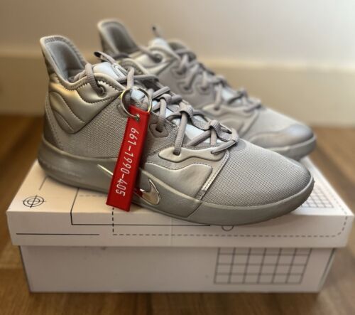 Nike PG 3 NASA 50th Anniversary Size 10.5 Reflect Silver 2019Men's Sneakers Rare - Picture 2 of 10