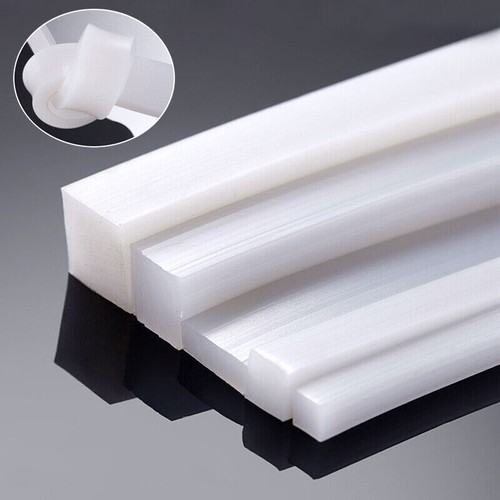 Silicone Rubber Solid Sealing Strip Square Bar Flat Waterproof Gasket High Temp - Picture 1 of 6