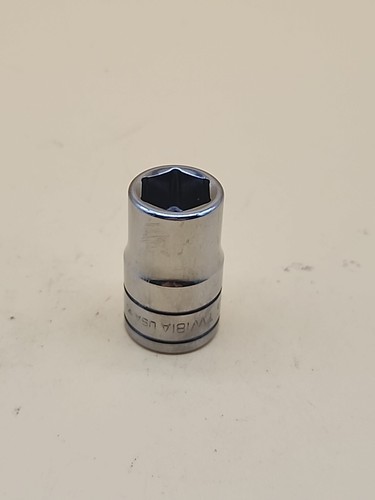 Snap-on Tools USA 1/2" Drive 9/16" SAE 6 Point Shallow Chrome Socket TW181A - Picture 3 of 5