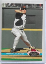 1991 Stadium Club Baseball Derek Lilliquist Card # 268 Rare Variation F Copyrt.