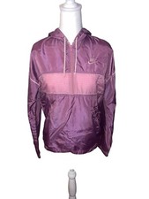 Y2K Nike Purple Windbreaker Half-Zip Jacket Sz Small