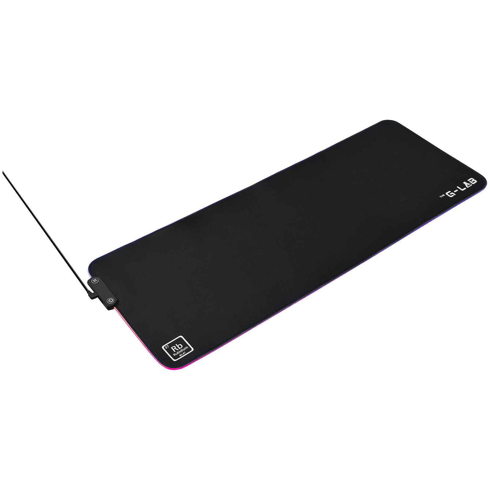 Tapis de souris XXL grand format Rubidium RVB pour éviter les dérapages - 3