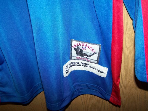 CAMISETA DE LOS ANGELAS DONS DE LA NFL RETRO 1947 COSIDA MITCHELL & NESS TALLA 56 - Imagen 4 de 7
