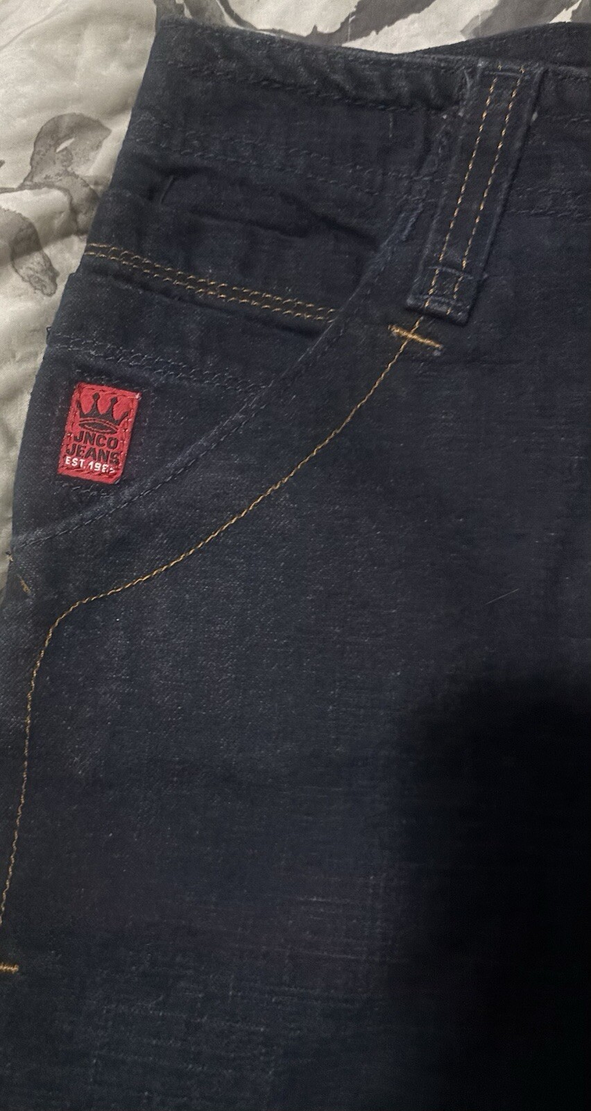 Vintage Y2K JNCO Jeans Tiger Blue Baggy Size 16 NEW NWT