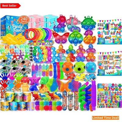 240 Pack Sensory Fidget Toy Assortment for Kids & Adults - Perfect Party Favors