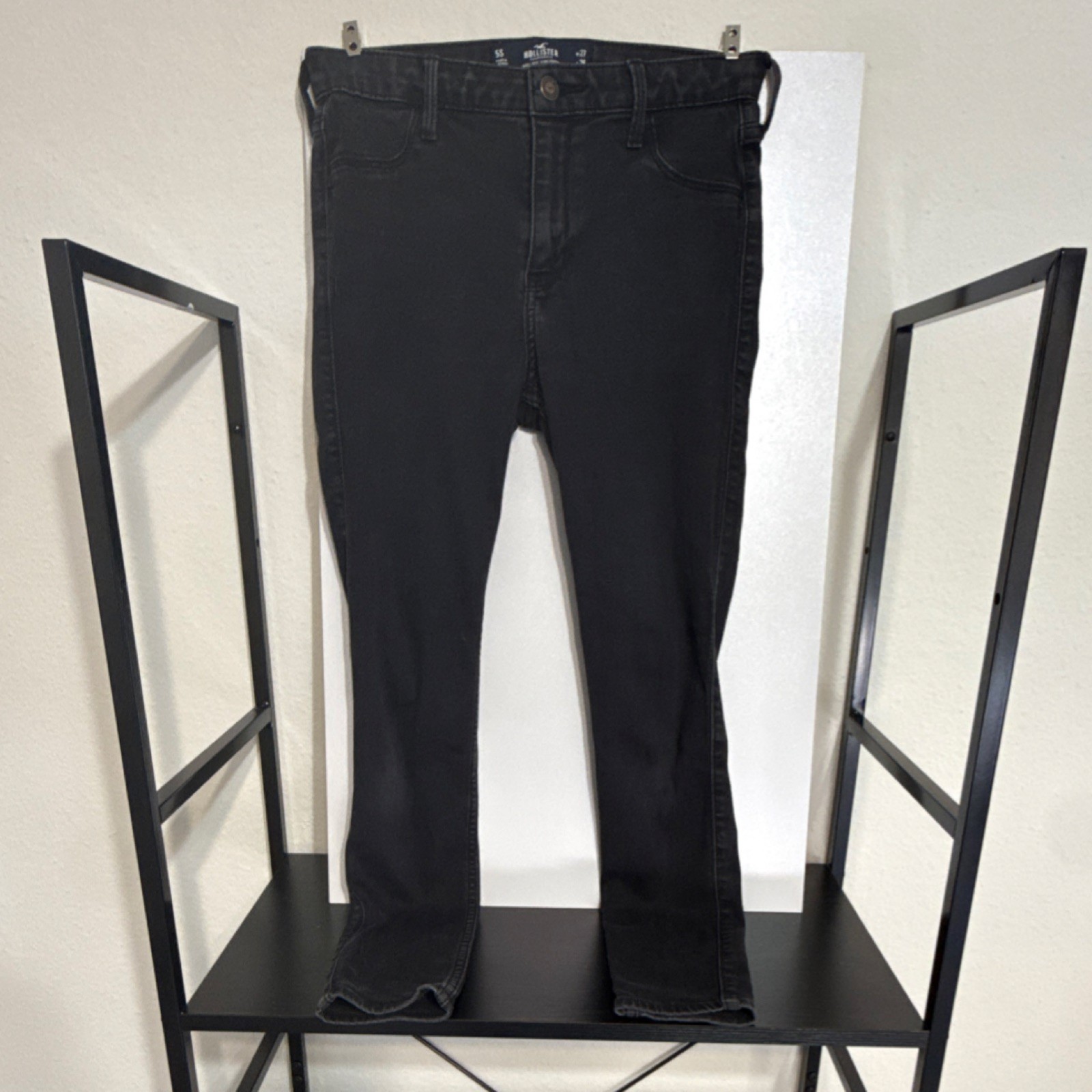 Hollister Women&rsquo;s Black Denim Jegging High Rise Slim Stret