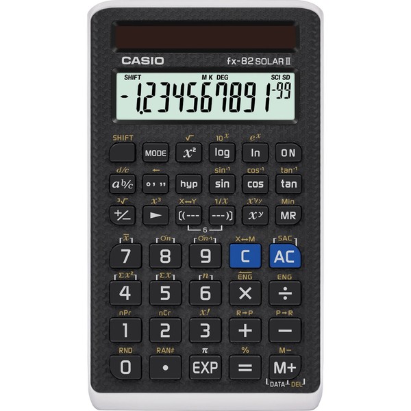Casio Schulrechner Modell FX-82 Solarii, Solarbetrieb 1 Bis 20 Stk Spare Bis 32%-image