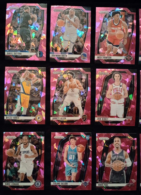 2024-25 Panini Prizm Basketball Singles Cracked Ice (Pink, Red, Green, Silver)