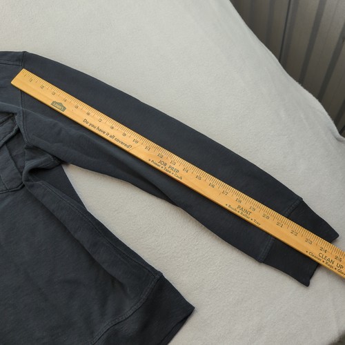 Vtg Polo Ralph Lauren Sweatshirt Mens Large Black Faded Distressed Military 90s - Picture 14 of 16