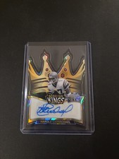 Harold Carmichael 1/1 Auto 2026 Leaf Metal Scoring Kings Die-Cut HOF Black/Ice 