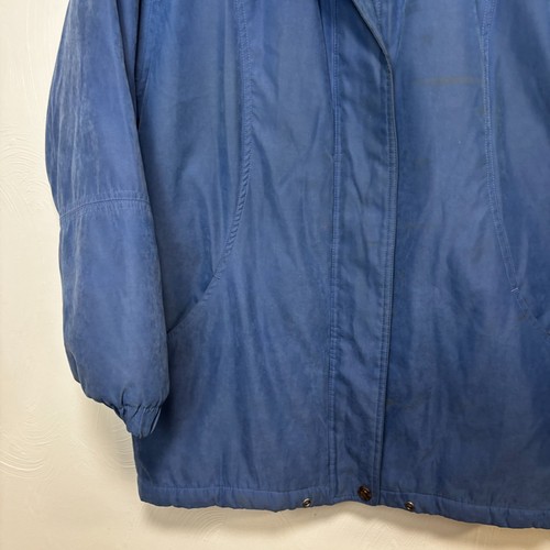 Vintage Herman Kay Coat Mid-Length Blue Long Sleeve Womens Full Zip 90s Size S - Picture 3 of 7