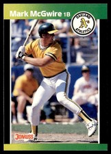 1989 Donruss Mark McGwire Oakland Athletics #95