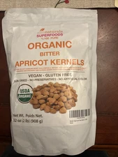 Bitter Apricot Kernels Organic Raw 2 LB - USDA Organic Certified – Product of...