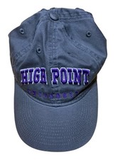 High Point University Panthers Baseball Hat Cap Adjustable Gray Purple