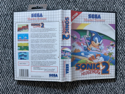 Master System SONIC The Hedgehog 2 Sega PAL REGION FREE *Works on US Consoles*