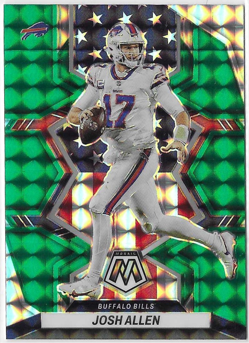 2022 Panini Mosaic National Pride Green Mosaic Prizm Josh Allen #253