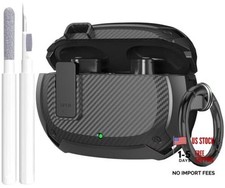 Beats Studio Buds/Studio Buds Case Cover 2021/2023 Men Lock Clip with A-Black