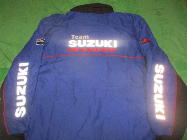 Team Suzuki Racing Embroidered Big Logo Cold Weather Staff Jacket Size ...