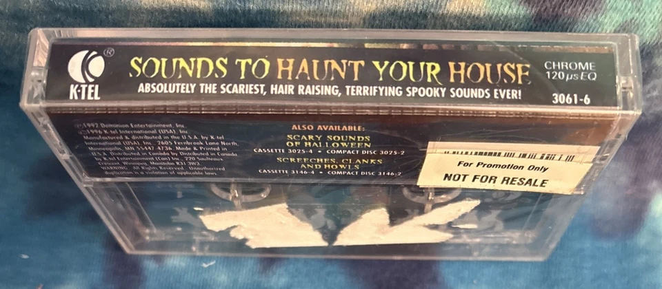 Sounds To Haunt Your House CASSETTE Sealed NOS Rare K-TEL Promo 1996 Halloween - Image 3 of 3