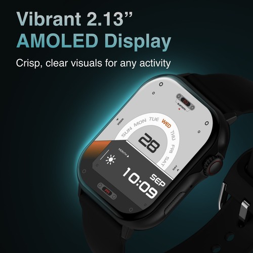 V-Fitness Smart Watch Black 2.1 Inch AMOLED Display with GPS Tracker - 第 3/12 張圖片