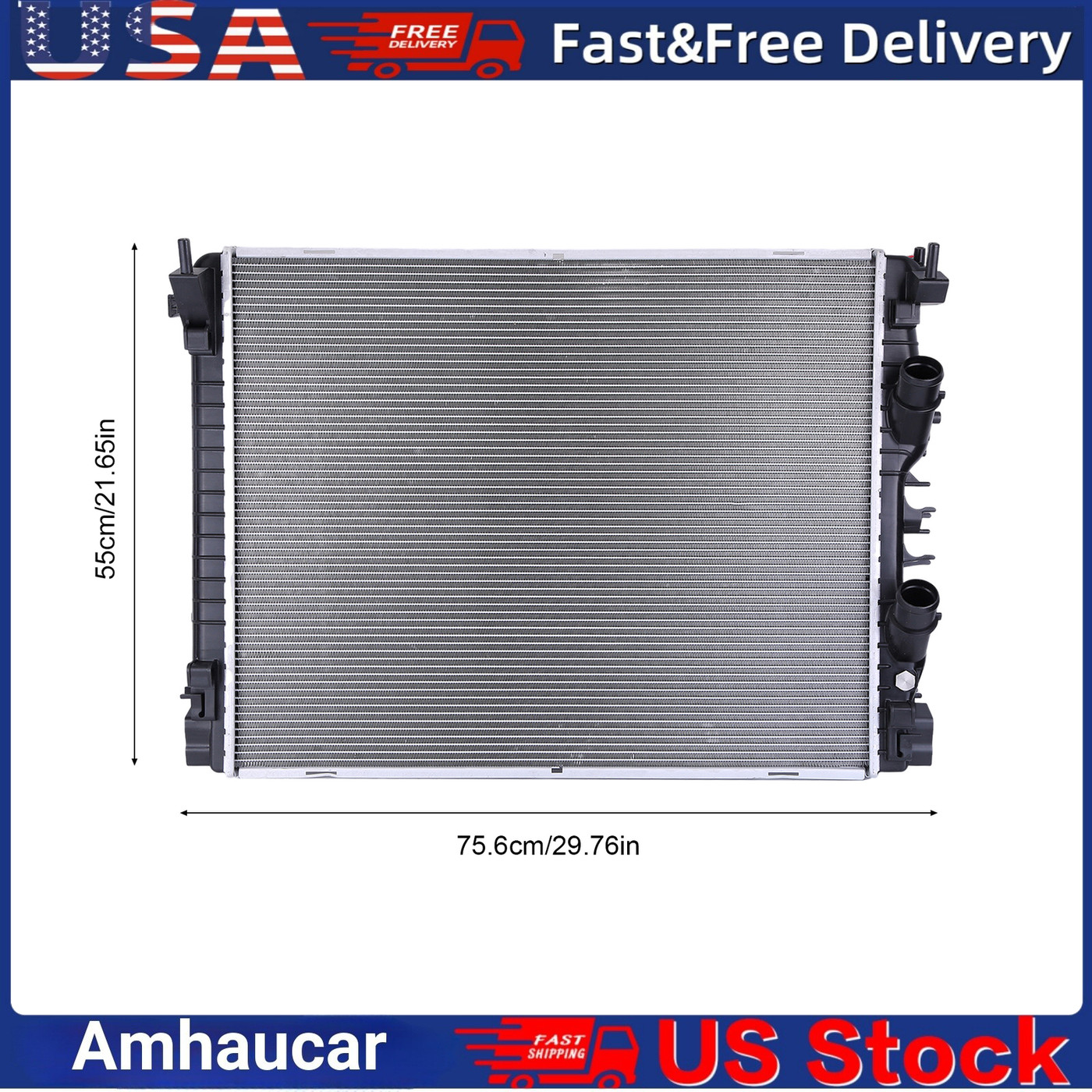 Radiator For Maserati Quattroporte S Sq4 Gts 2014 2015 2016 2017 2018-2020