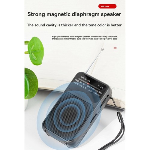 Portable AM FM Radio 2 Band Stereo Radio Operated Telescopic Antenna Radio6332 - Picture 7 of 10