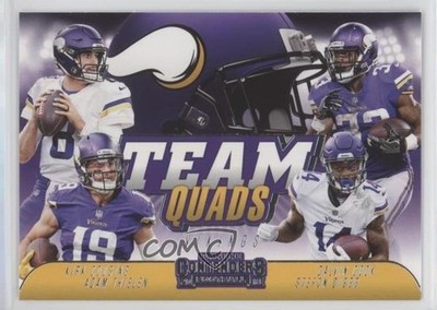 2018 Panini Contenders Team Quads Kirk Cousins Adam Thielen Dalvin Cook 0gx2