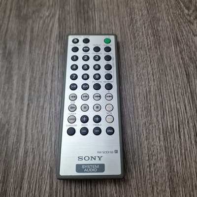 Sony RM-SCEX100 Fernbedienung Stereoanlage Audio selten OEM silber Vintage