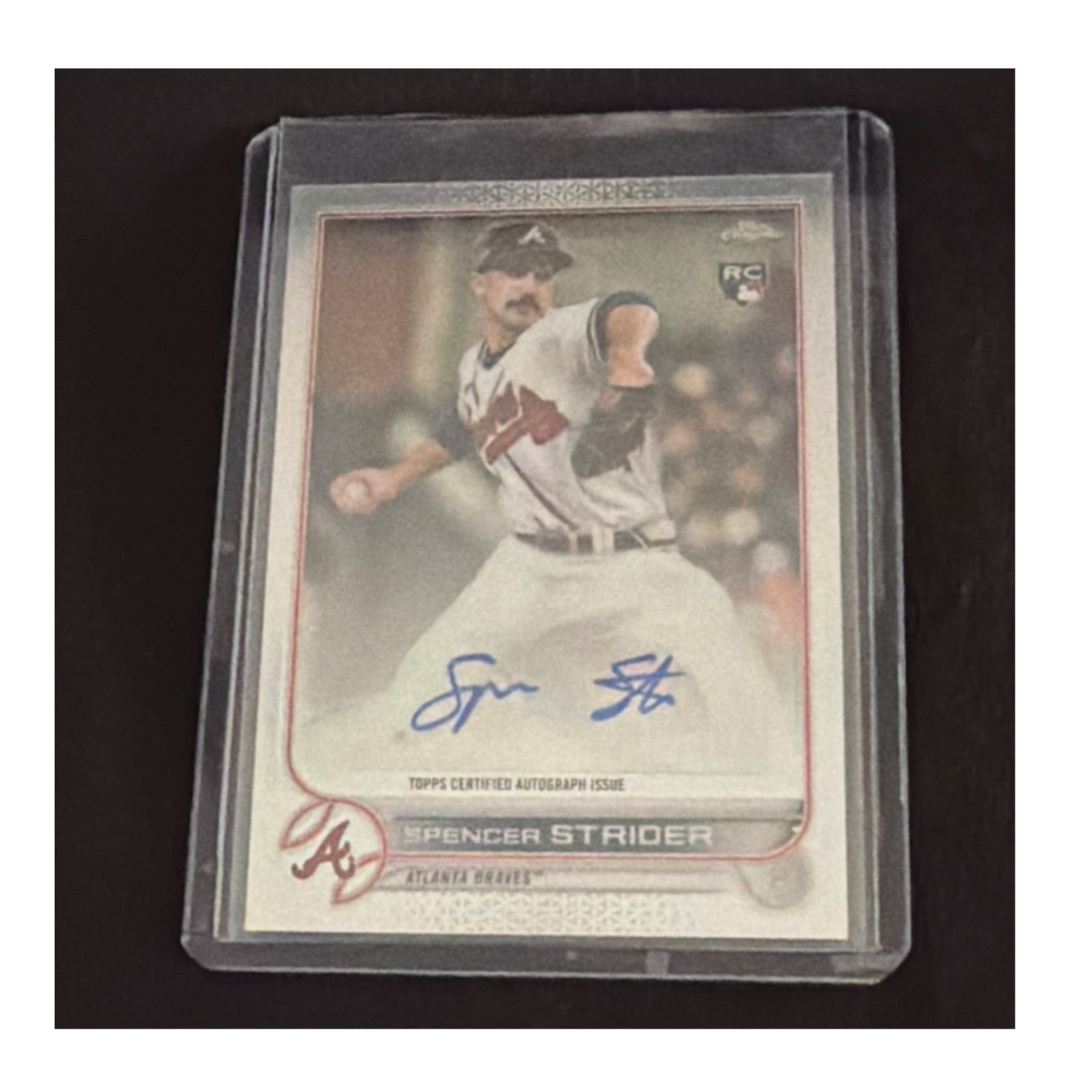 Topps 2022 Chrome Rookie Autographs Spencer Strider RC Auto RA-SS Braves