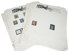 NEW ZEALAND 1855-1970s COLLECTION OF 575+ STAMPS MINT & USED ON ALBUM PAGES