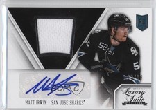 2013 Panini Rookie Anthology Luxury Suite Memorabilia 83/99 Matt Irwin Auto 1q2