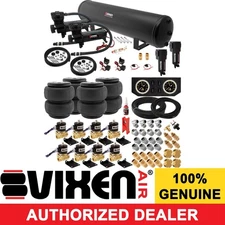 AIR SUSPENSION KIT FOR TRUCK/CAR BAG/RIDE/LIFT/SPRING DUAL COMPRESSOR, 5G TANK