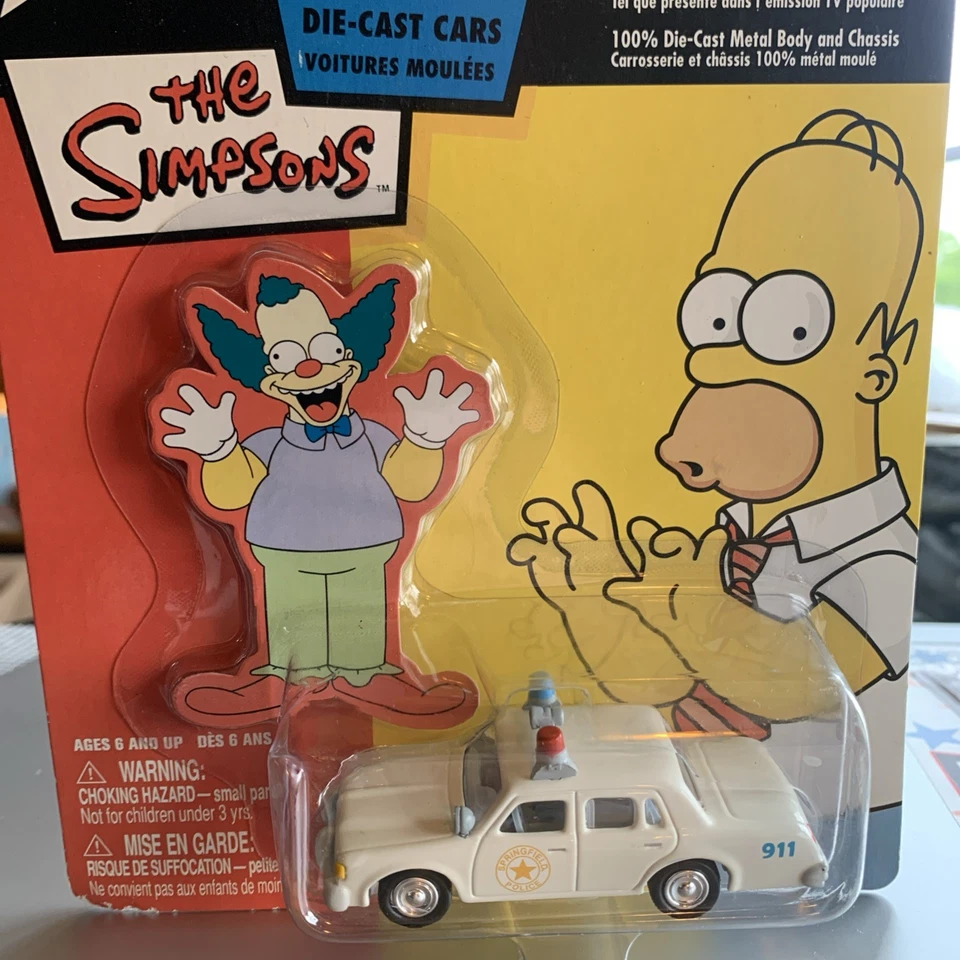 The Simpsons Wiggum’s Police Cruiser Johnny Lightning Playing Mantis Krusty New - Image 2 of 3