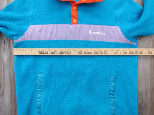 Cotopaxi Teca Fleece Pullover Jacket Womens Large June Bug Teal Snaps Outdoors - Picture 9 of 15