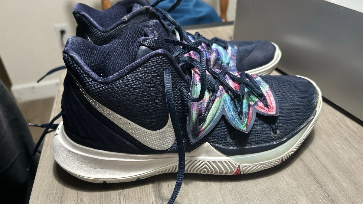 Nike Kyrie 5 \'Galaxy\' Sneakers Mens Size 10 AO2918-900 Blue Multicolor Lace Up Nike Kyrie 5 Galaxy - AO2918-900 for Sale | Authenticity  main image 3
