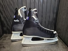 CCM Rapide 101 Black White Lace Up Hockey Ice Skates Men s Size US 8 New wBox