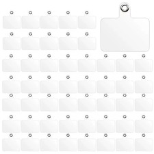 FDKYOEK 50 PCS Phone Lanyard Tabs, Universal Tether 50PCS, Clear