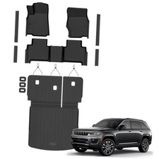 Floor Cargo Backrest Mat Door Sill for Jeep grand cherokee 2022-2027 full set